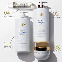 Dove Conditioner for Women Intensive Repair with Bio-Protein Care Technology and Amino Serum, 28 oz